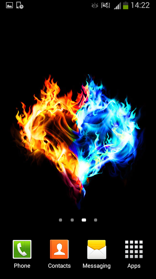 Ice vs Fire Wallpaper Fire And Ice Live Wallpaper
