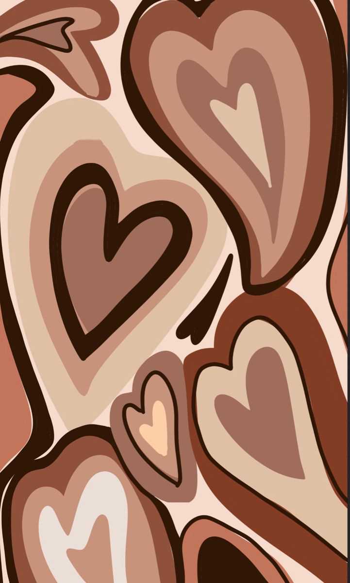 Brown Heart Wallpaper Enjpg