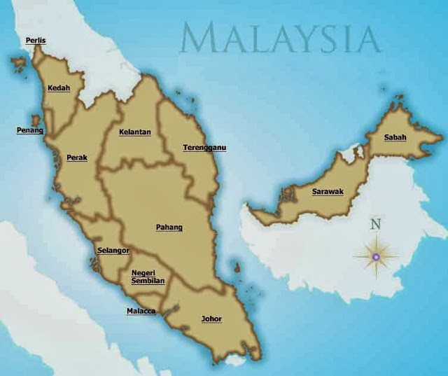 Map Of Malaysia Hd - Maps of the World