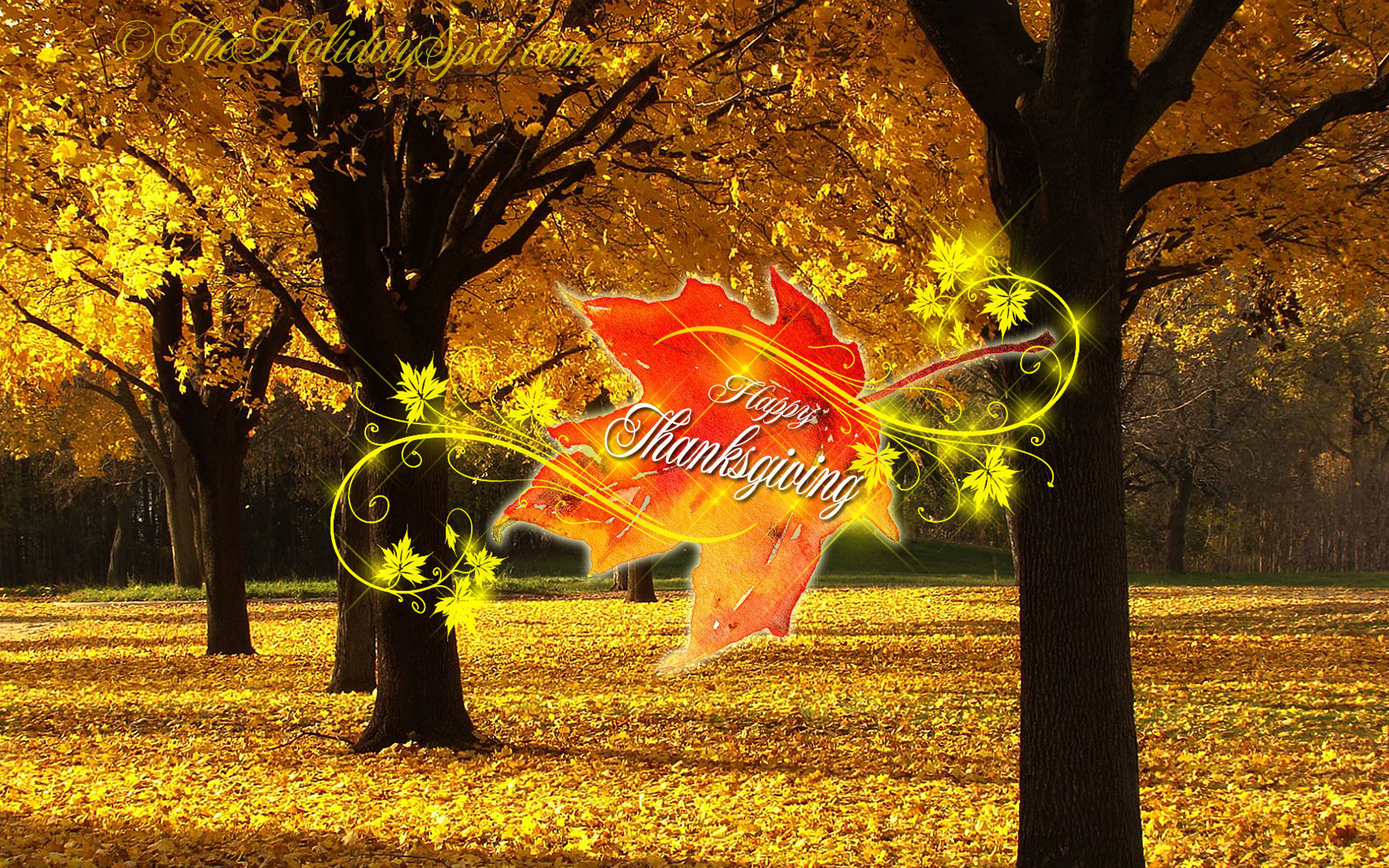 Animated Thanksgiving Desktop Wallpaper Image