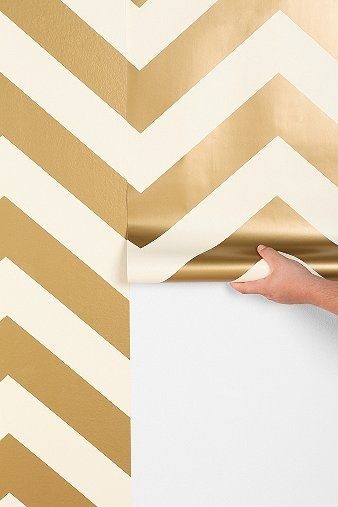 Gold Chevron Wallpaper Temporary So You Can Remove And Reapply If