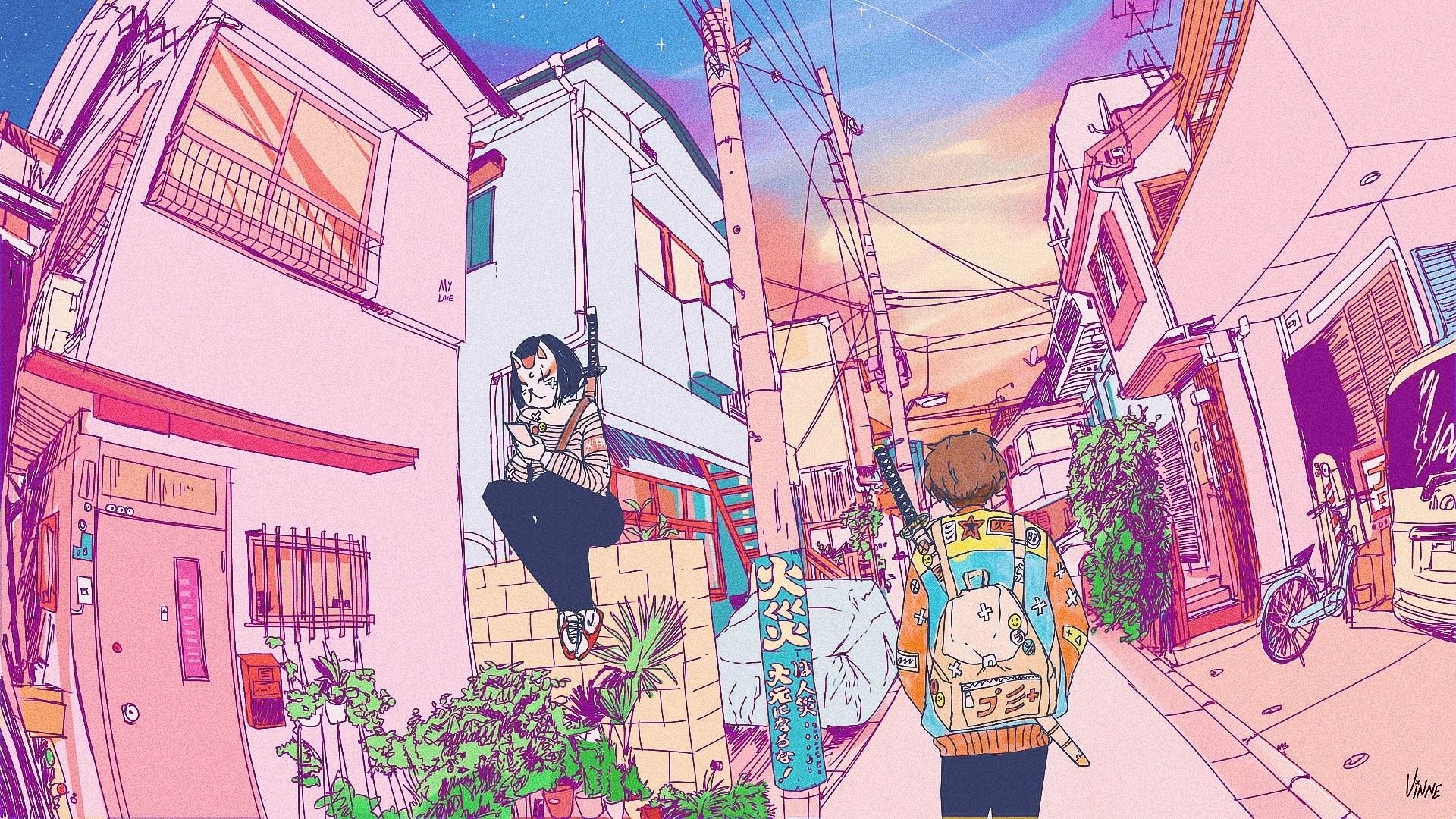 Colorful Anime Wallpaper