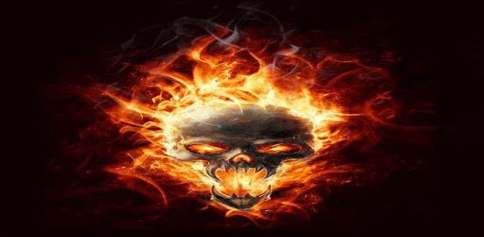 Free download Pin Skull On Fire Wallpaper Abstract 3d [2000x2000] for ...