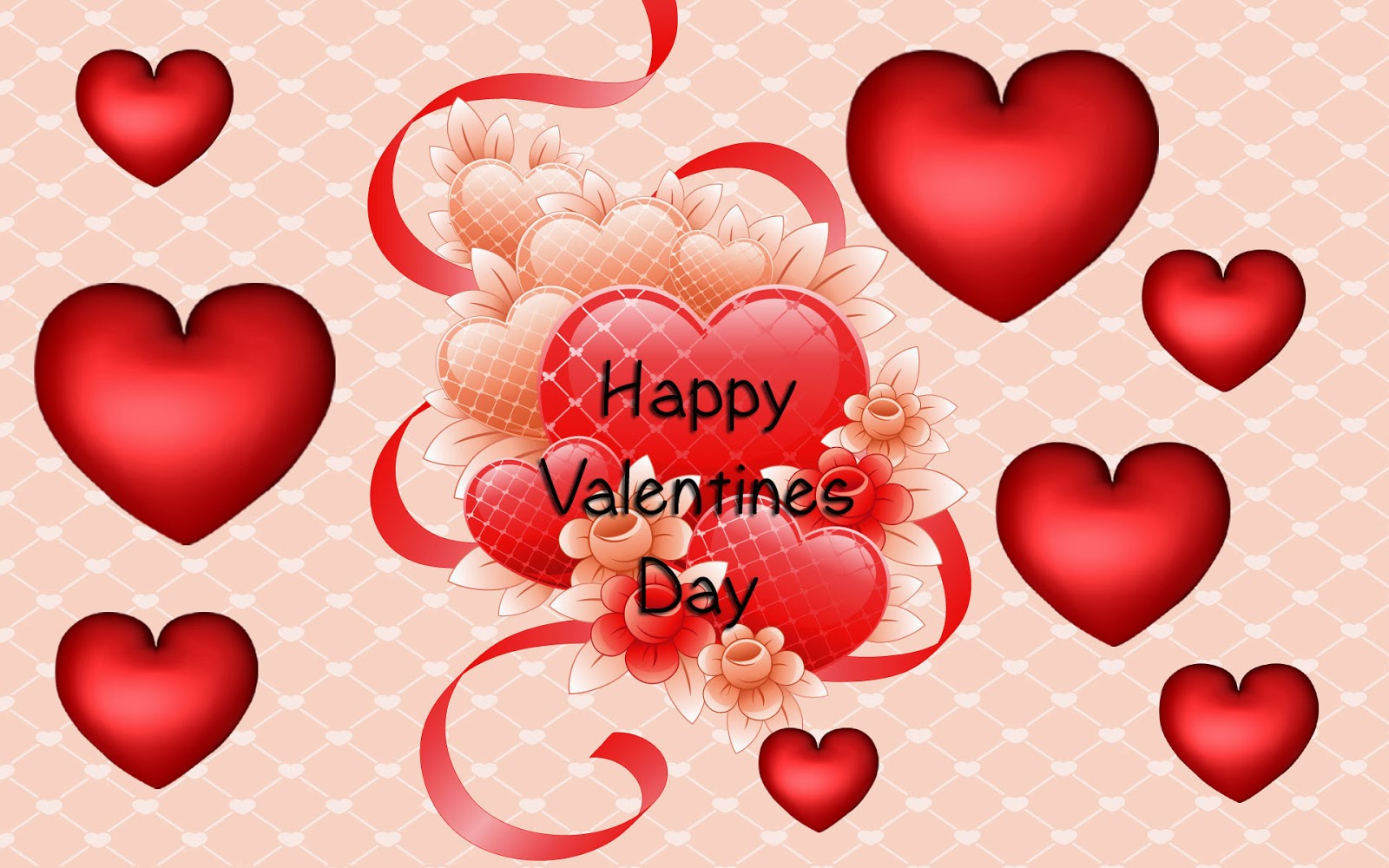 Happy Valentine Beautiful Card HD Wallpaper