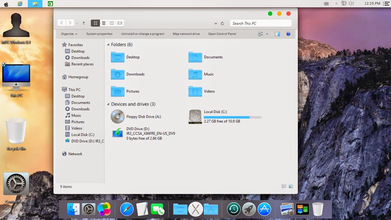 download mac os x transformation pack for windows 10