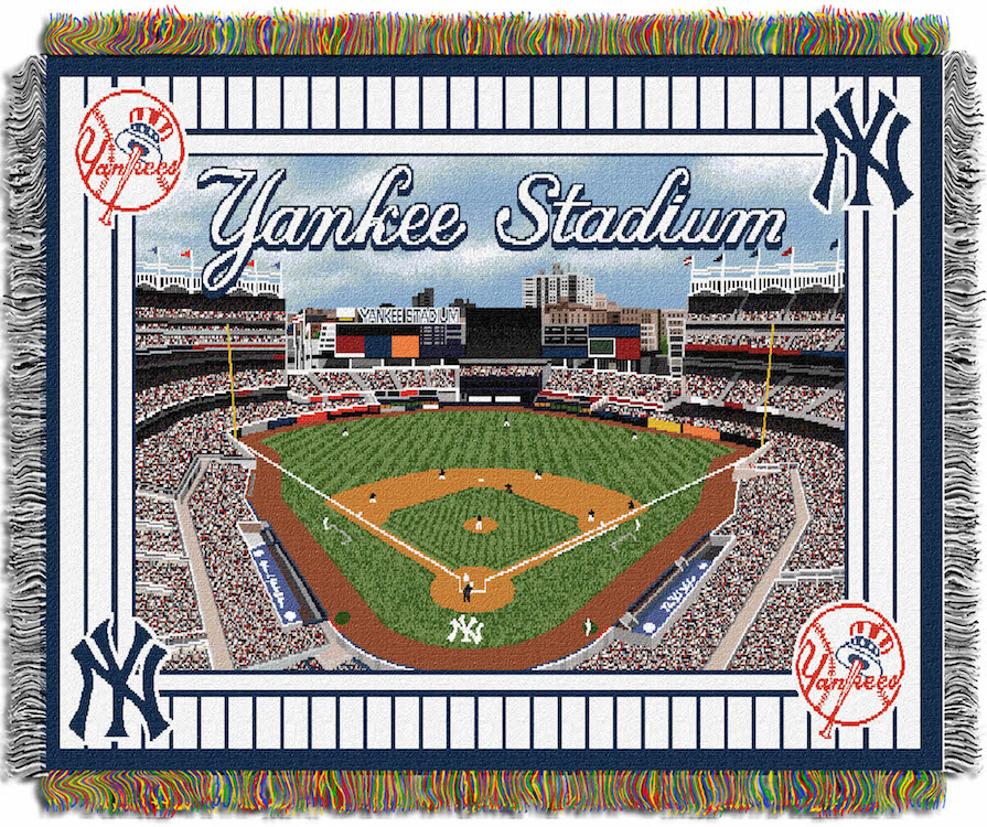 New York Yankees Stadium Tapestry Blanket X Buy At Khc Sports