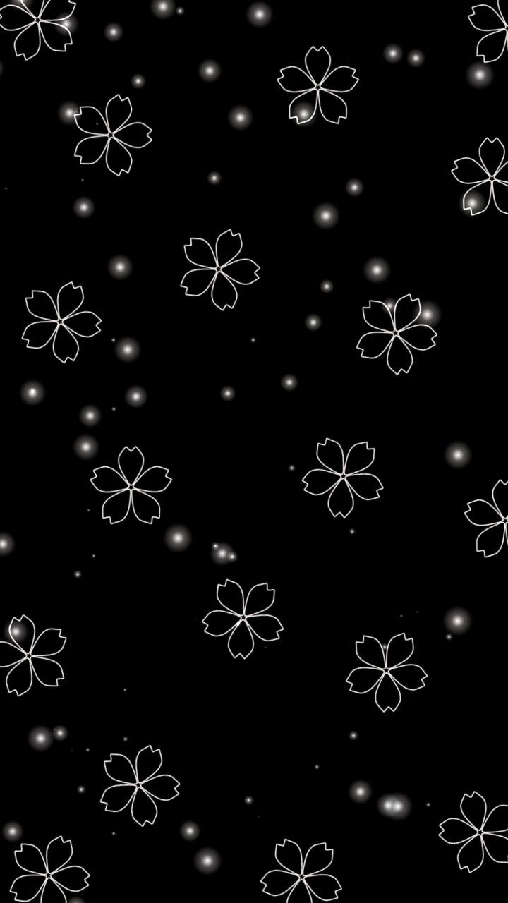 Black And White Flower Wallpaper