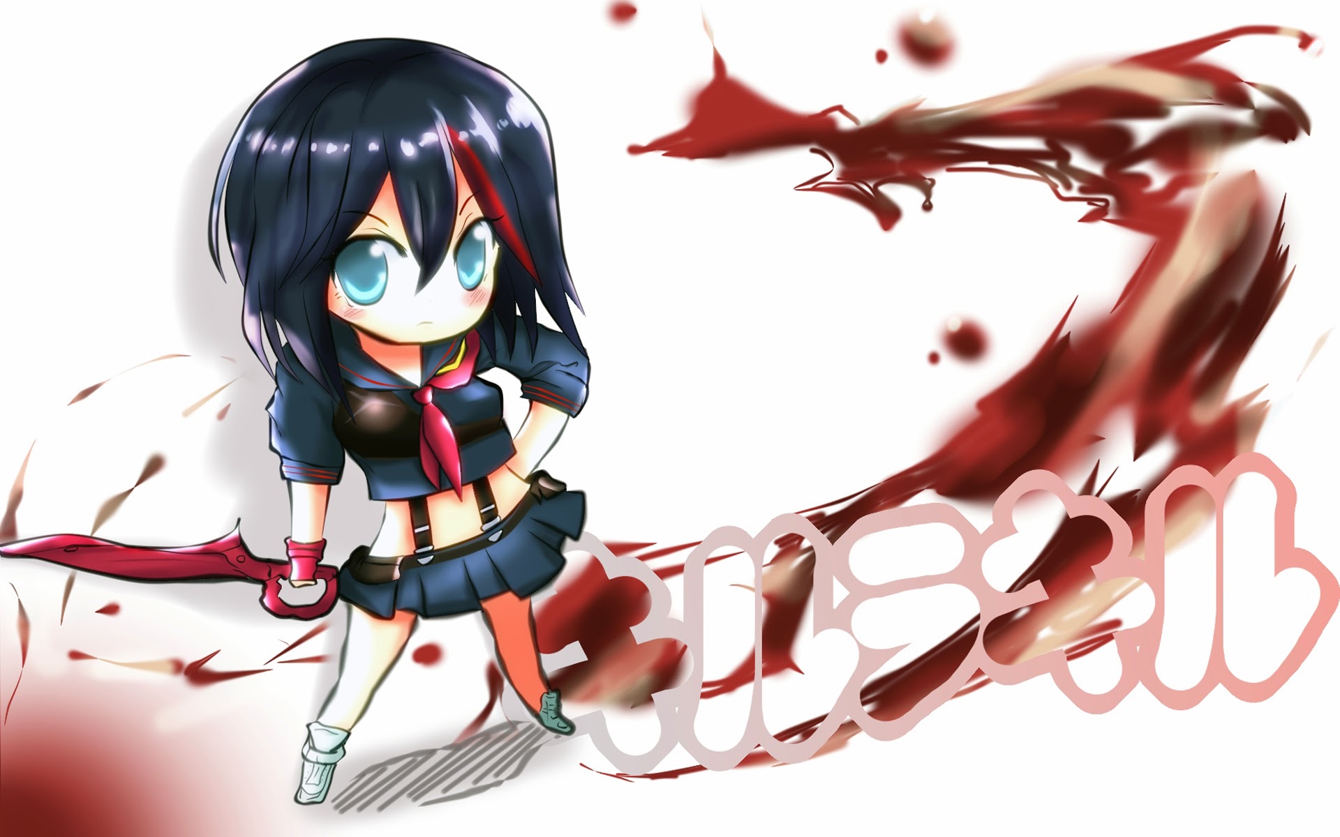  ryuko chibi kill la kill anime girl image hd wallpaper 1920x1200 4q 1920x1200