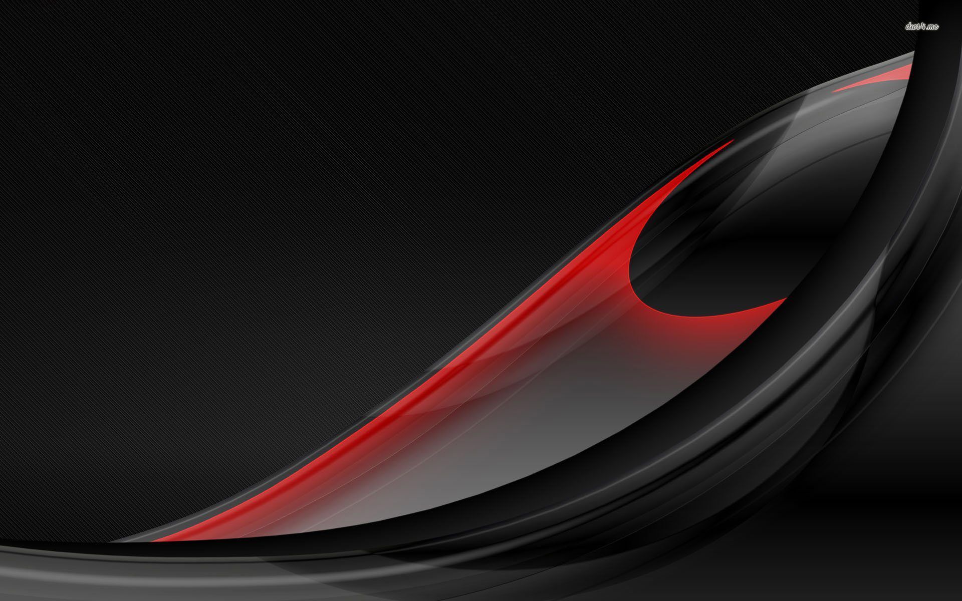 Black And Red Feather Abstract Wallpaper Full HD