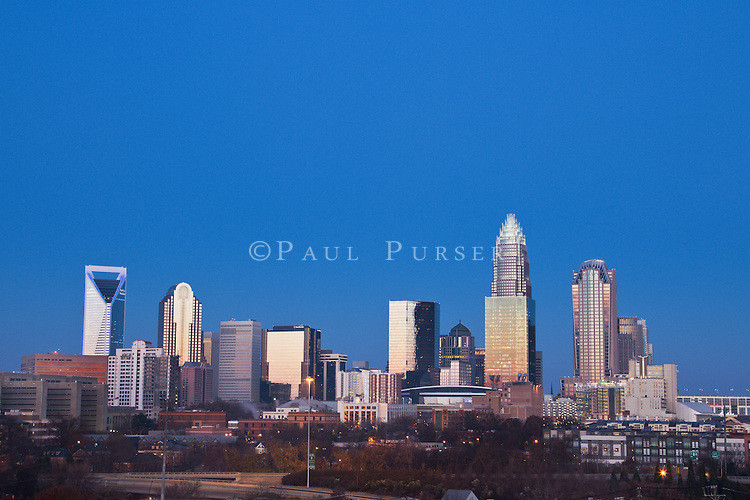 Free download Charlotte Skyline In Watercolor Background by Pablo