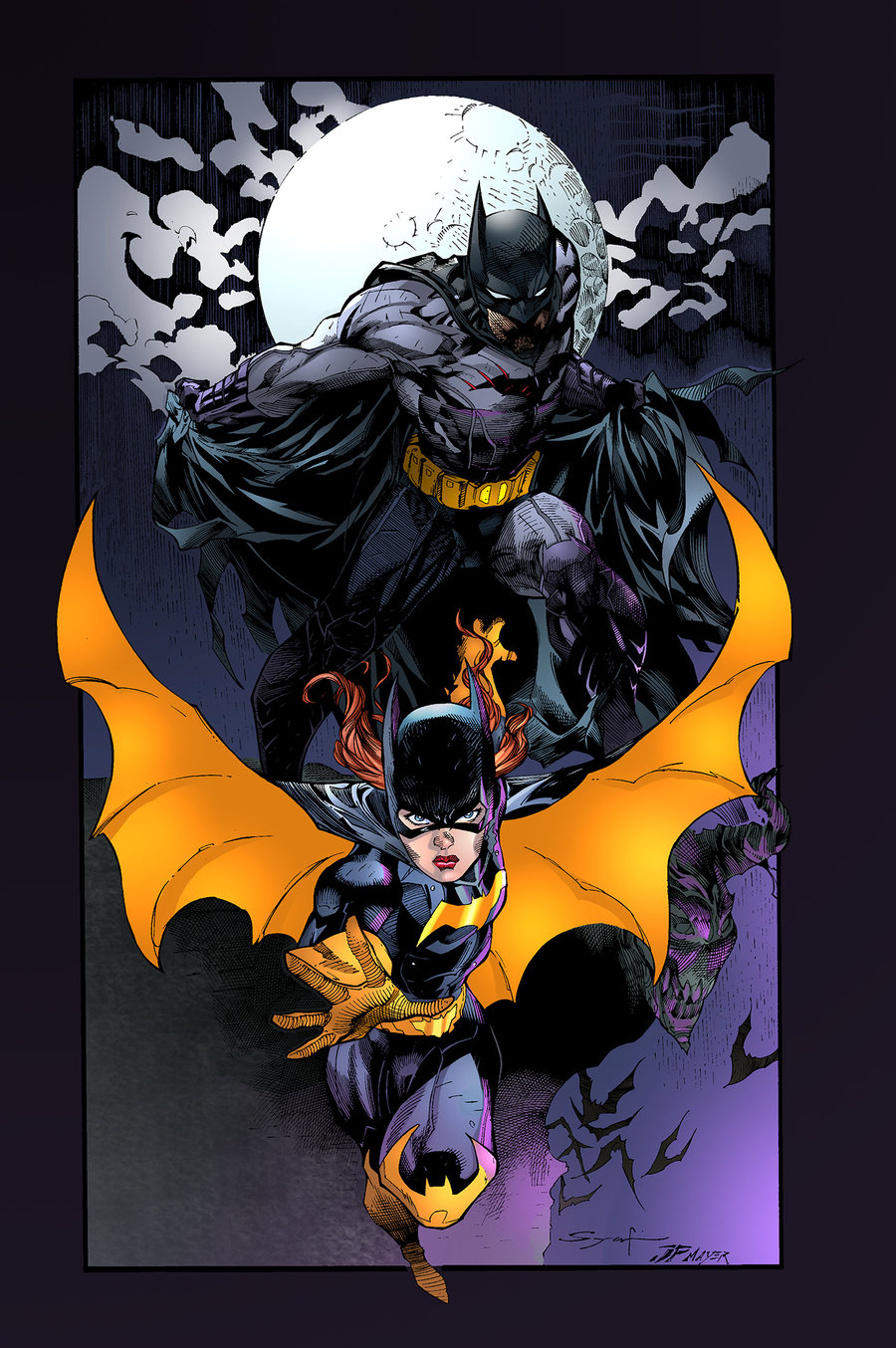 Batman And Batgirl By Icface