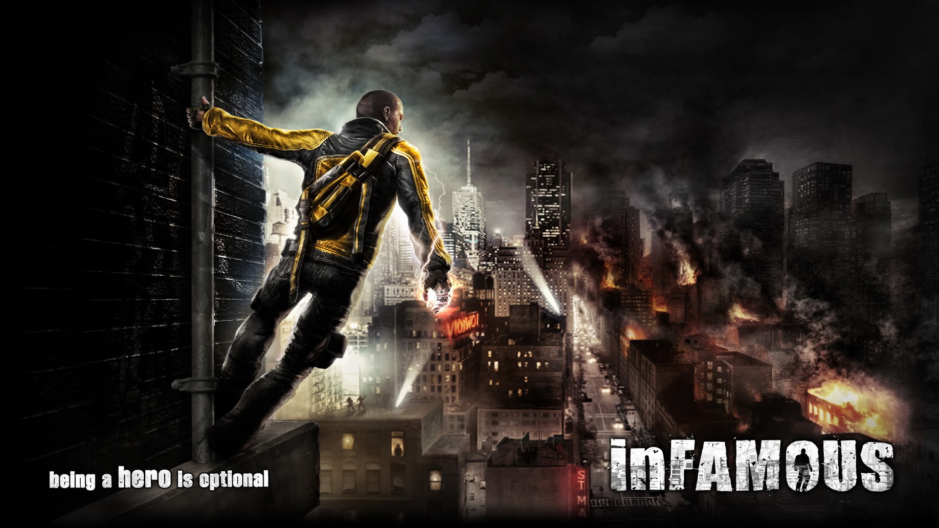 Infamous 3x Wallpaper Playstation HD 1080p Video Games