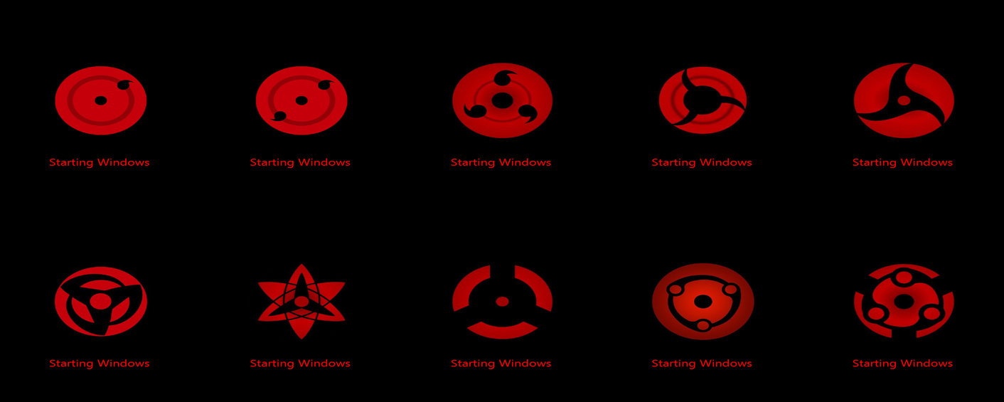 Sharingan Eye Boot Screen By Adiim