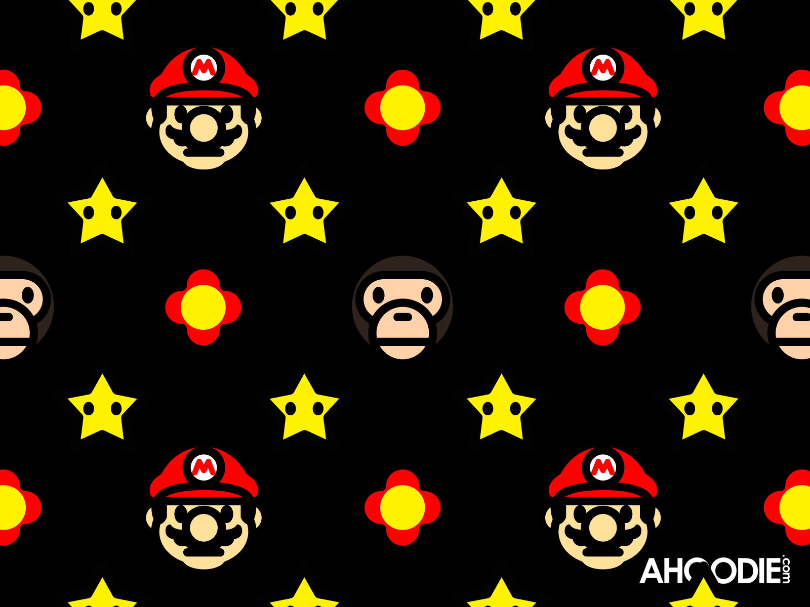   mario to milo new star flowers all over wallpaper awesome ahoodie4