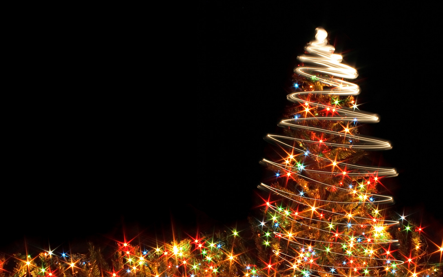 Christmas Wallpaper Crazy Chrsitmas Tree With Lights