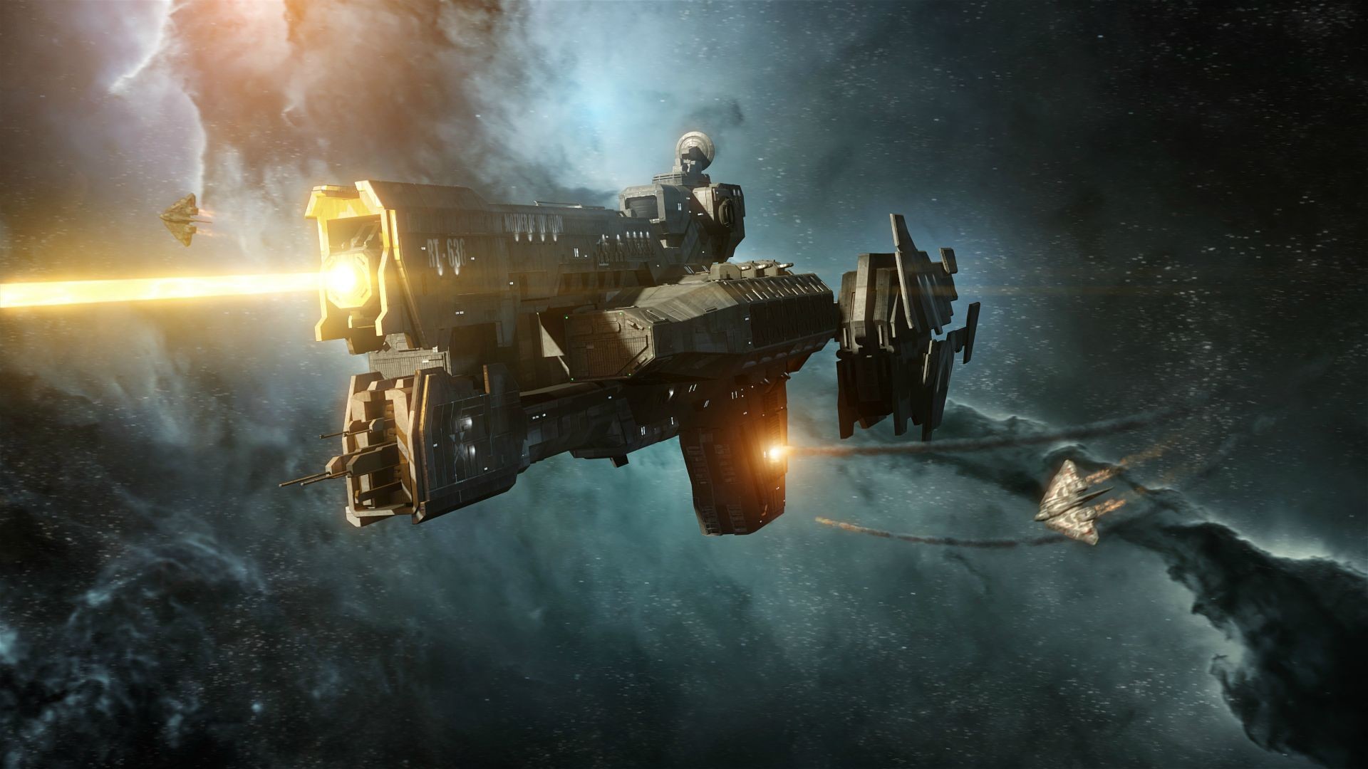 Halo Space Battle Wallpaper Image