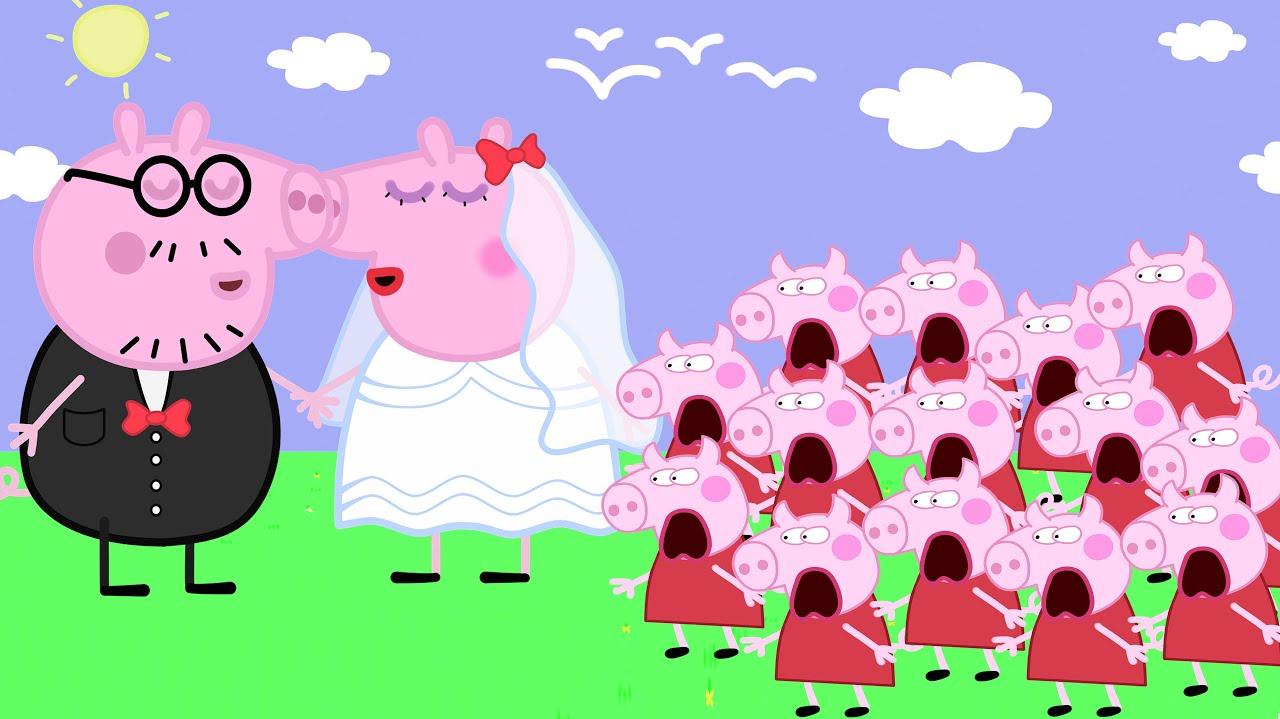 Daddy Pig Married Mommy Peppa And Roblox Piggy Funny