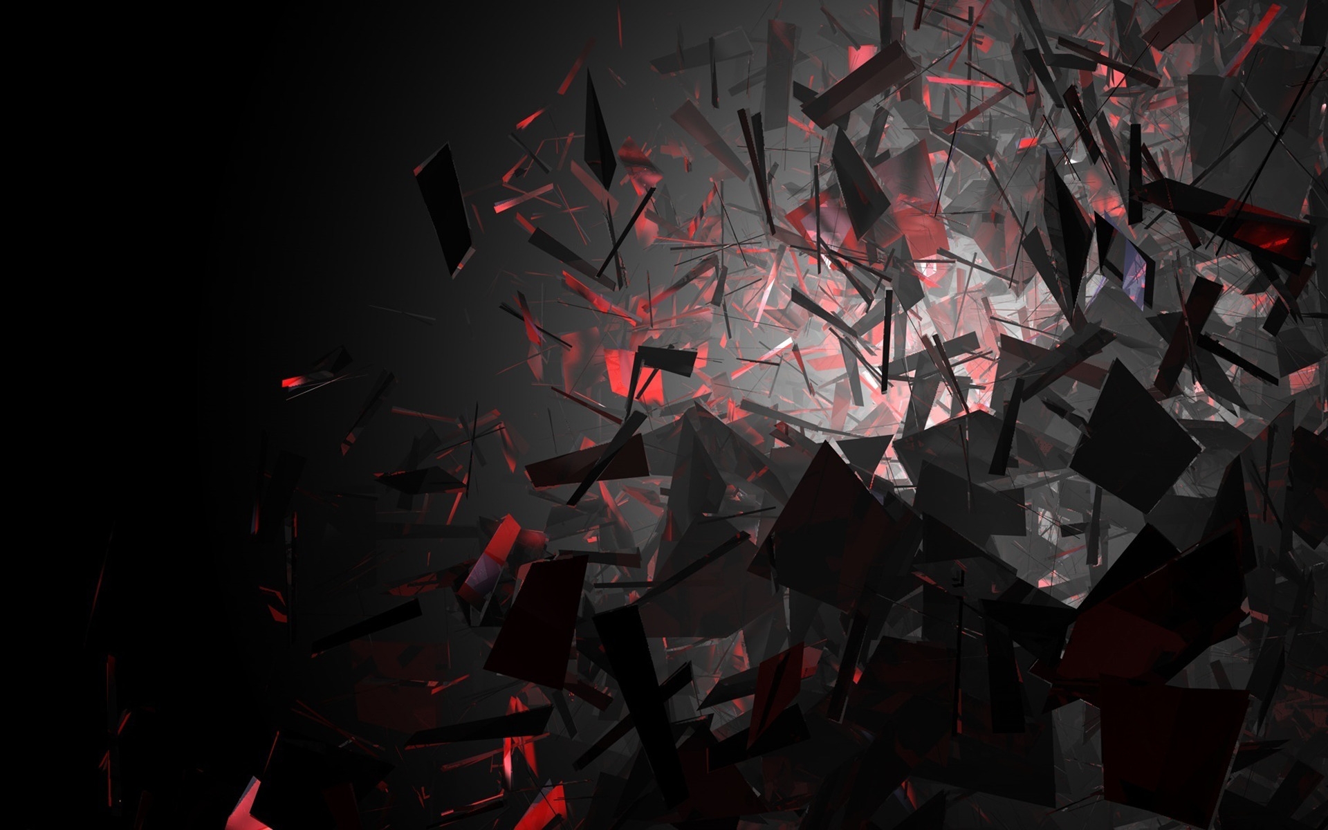 Wallpaper Black And Red Shapes HD Expert