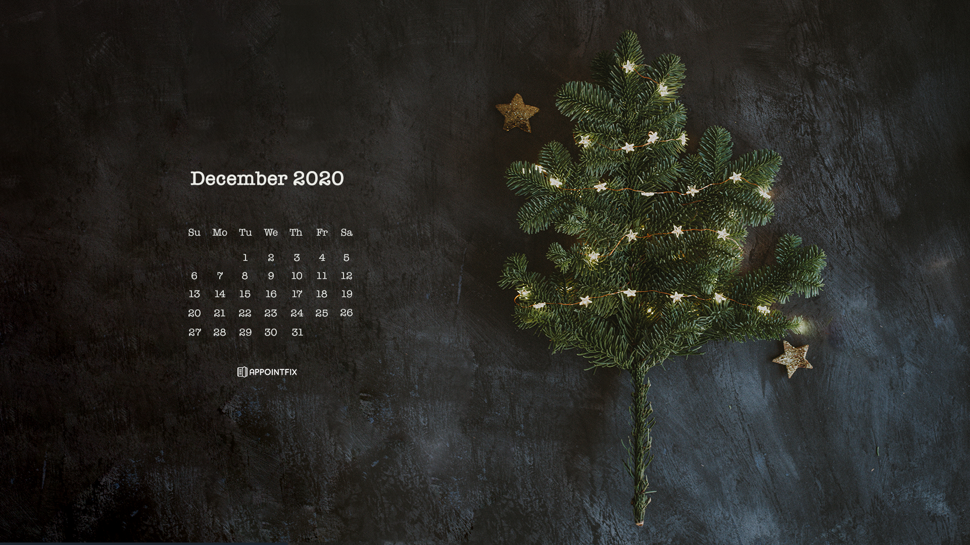 December Calendar Wallpaper Desktop Mobile