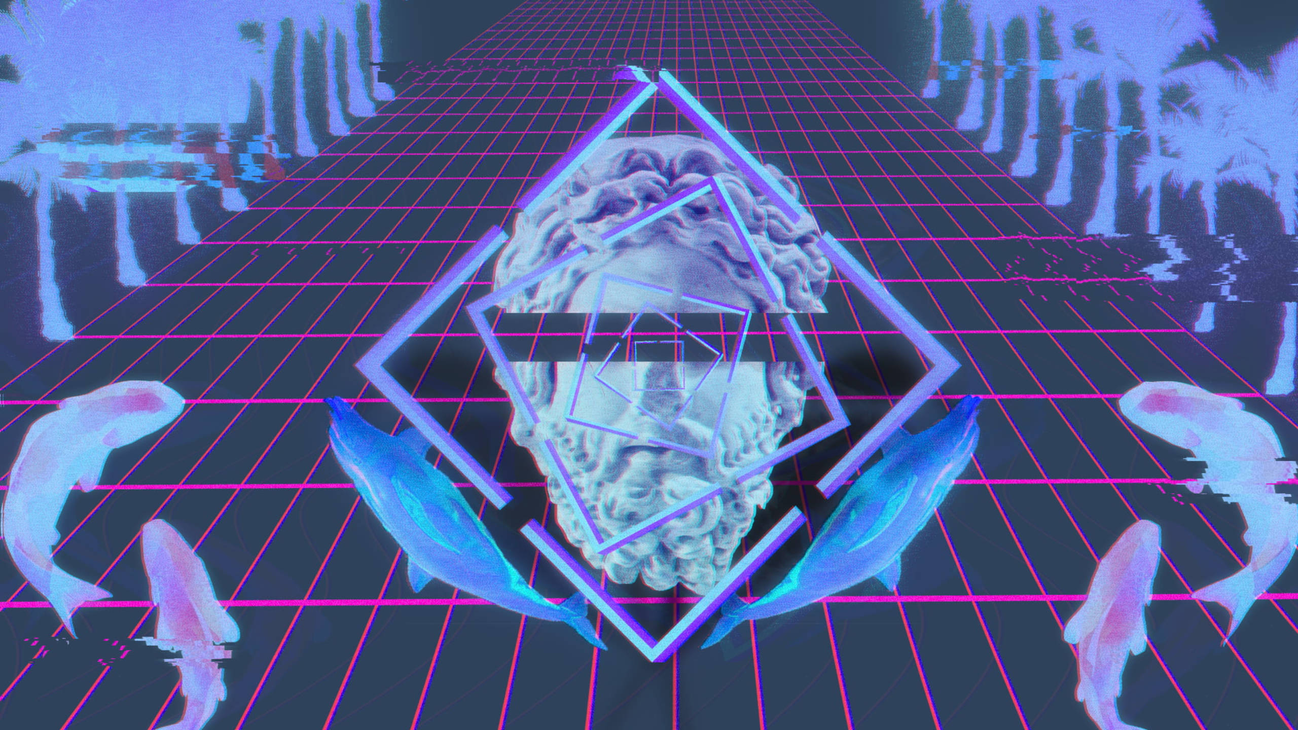 Abstract Purple Aesthetic Laptop Wallpaper
