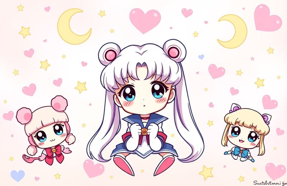Kawaii Sailor Moon Wallpaper