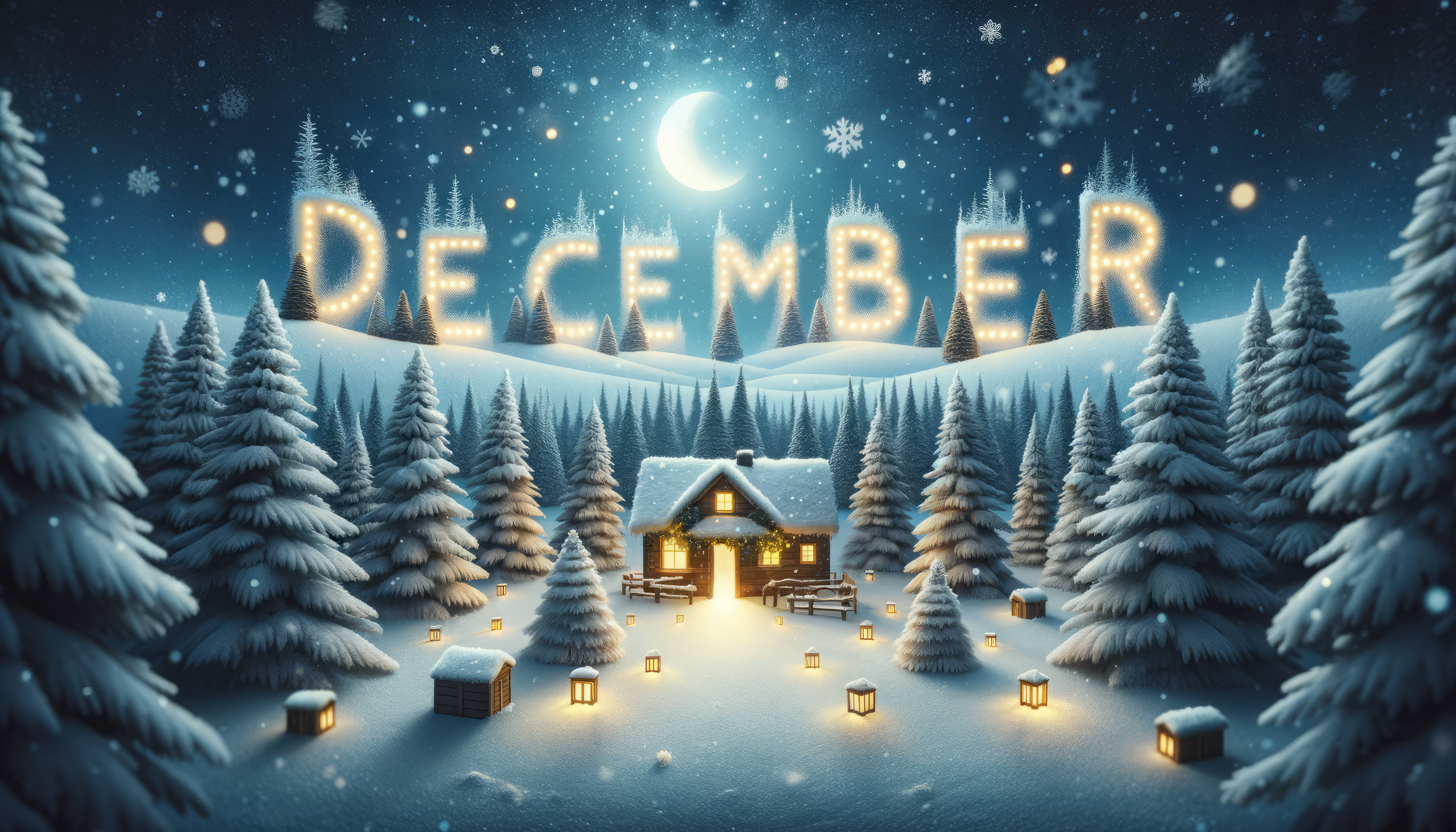 Enchanting December Winter Wonderland HD Wallpaper By Robokoboto