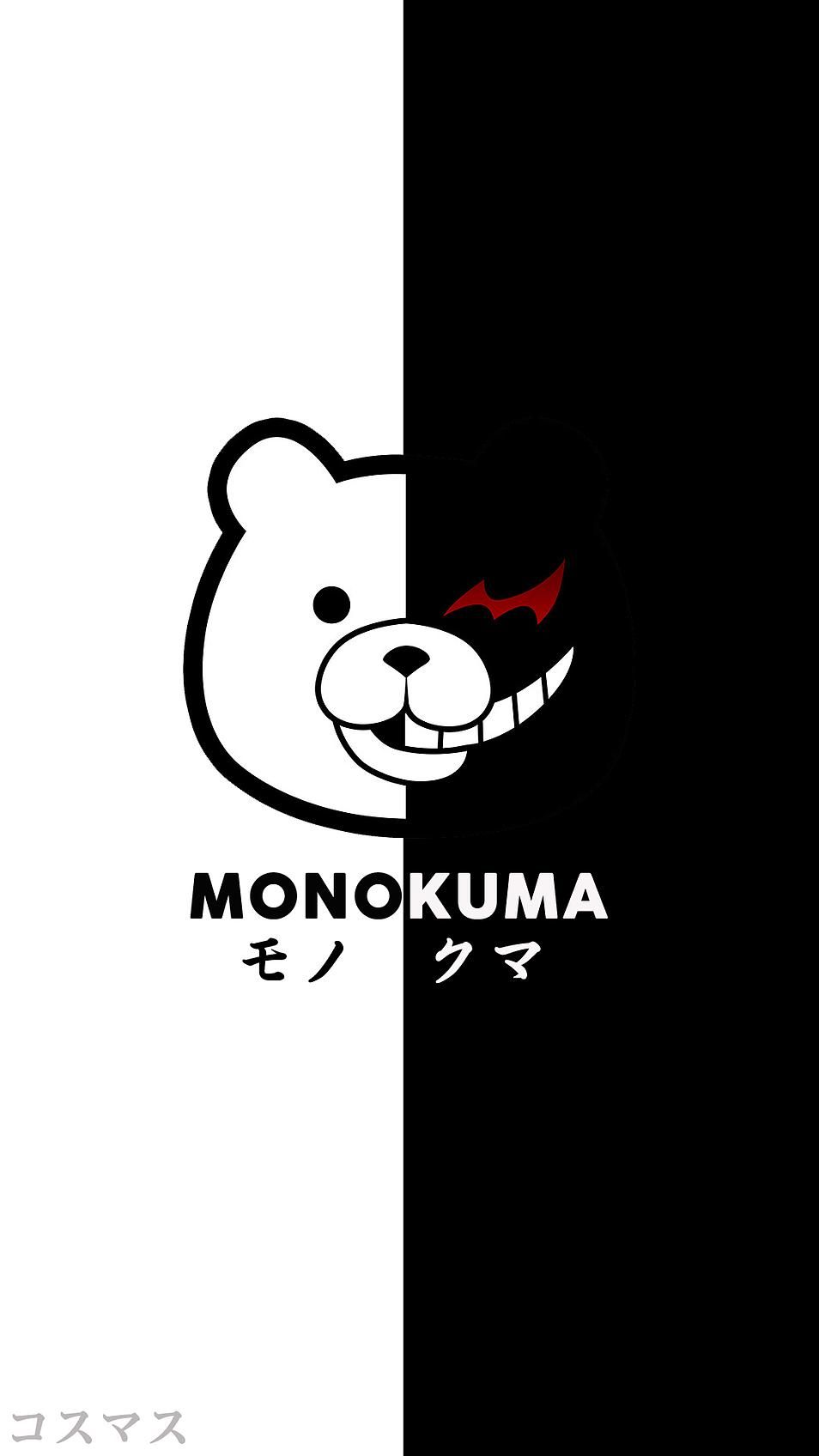 Monokuma Side Wallpaper Anime Danganronpa