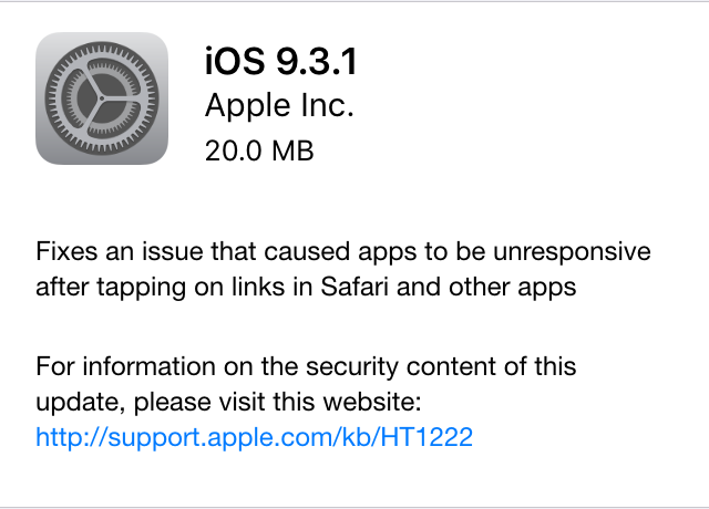 Ios To The Public Apple Has Released Today Fix