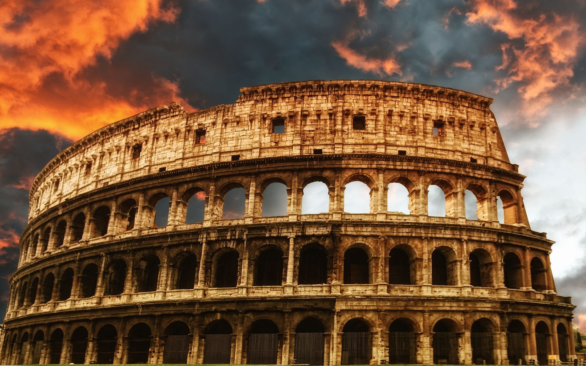 Colosseum Sunset Wallpaper Travel HD