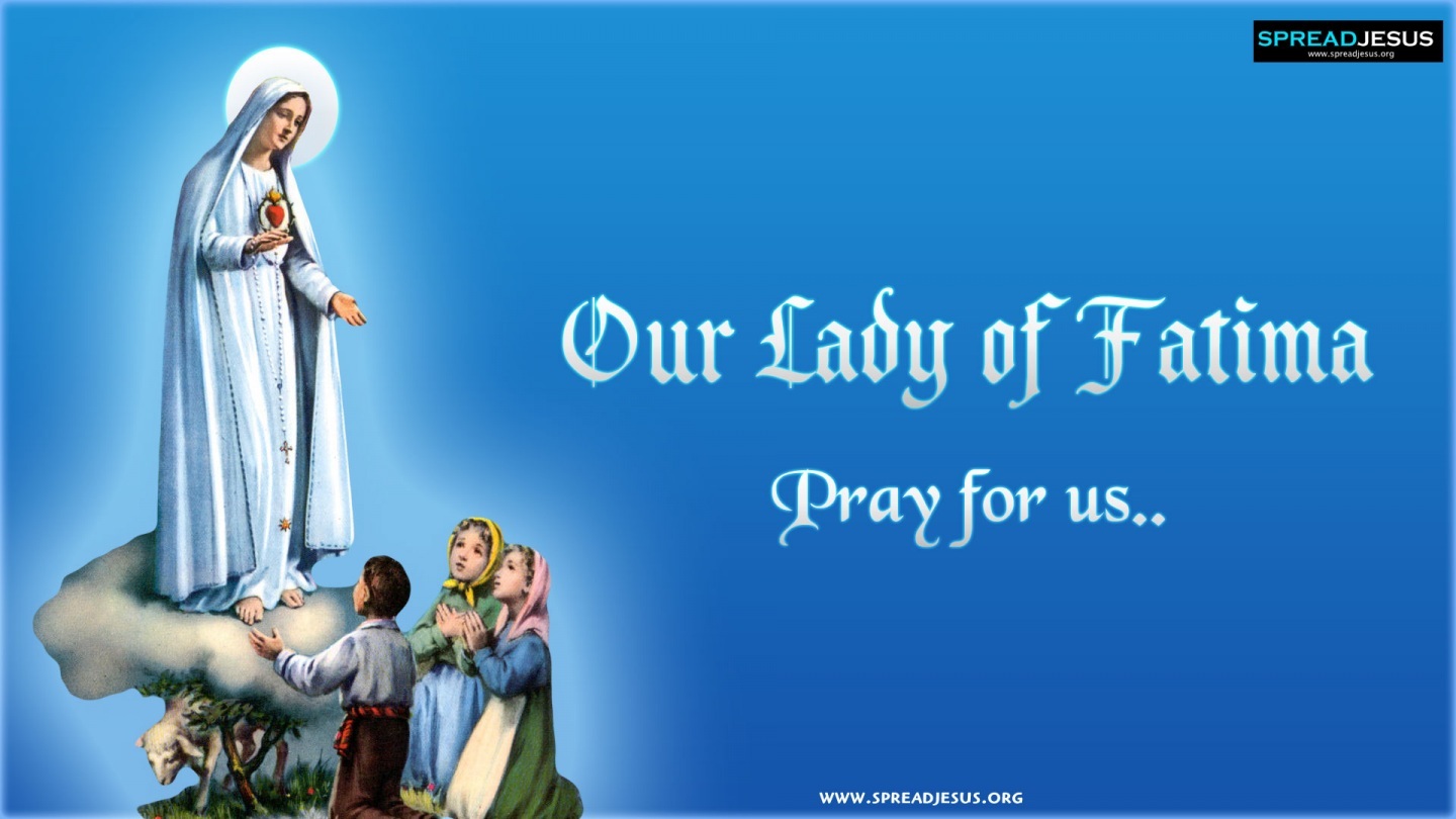 Our Lady De Fatima Pray For Us Mother Mary Fondos Pantallas HD