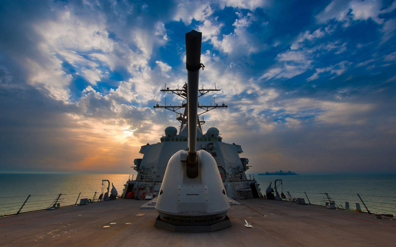 page size 1280x800 free desktop wallpaper of us navy destroyer free