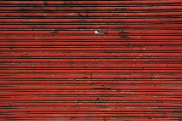 Red Rust Garage Door Wallpaper