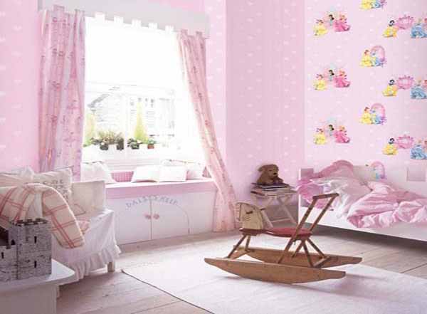 Wallpaper Dinding Kamar Tidur Anak Perempuan