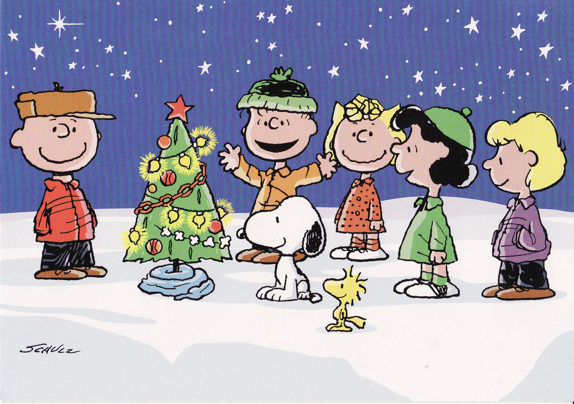 Charlie Brown Peanuts Ics Christmas G Wallpaper Background