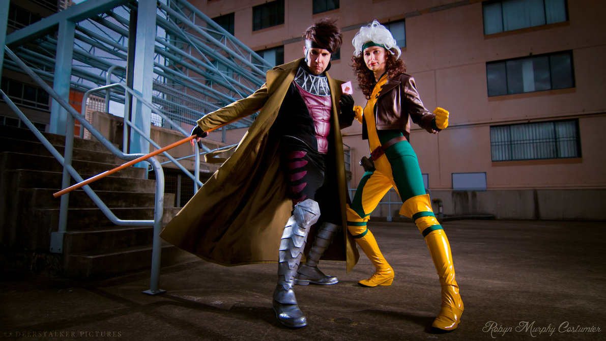 Gambit And Rogue Cosplay HD Wallpaper Background Image