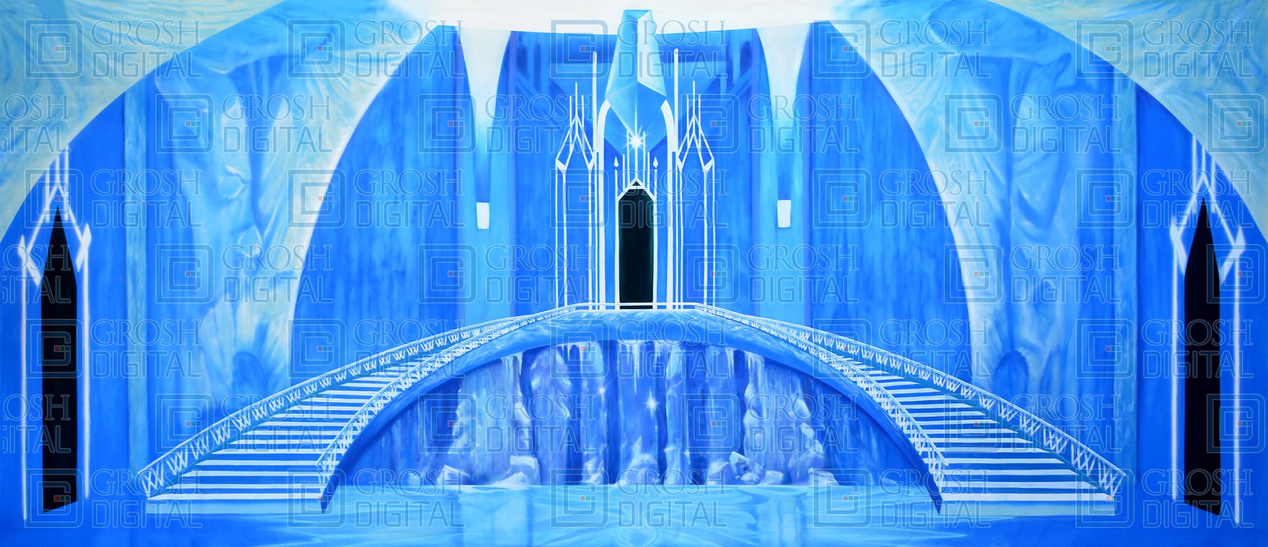 Ice Castle Interior Projected Backdrops Grosh Digital Castles