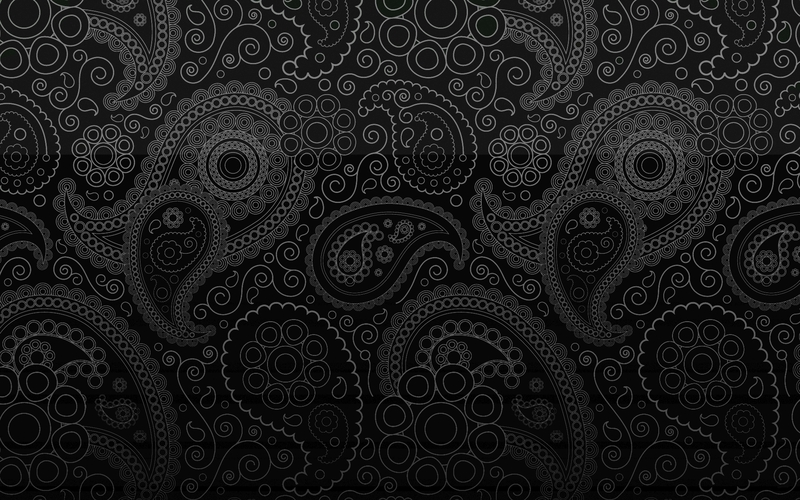 Black Textures Paisley Wallpaper