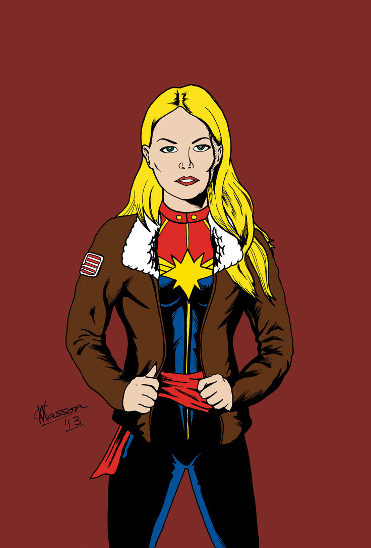 Captain Marvel Carol Danvers By Chrismas