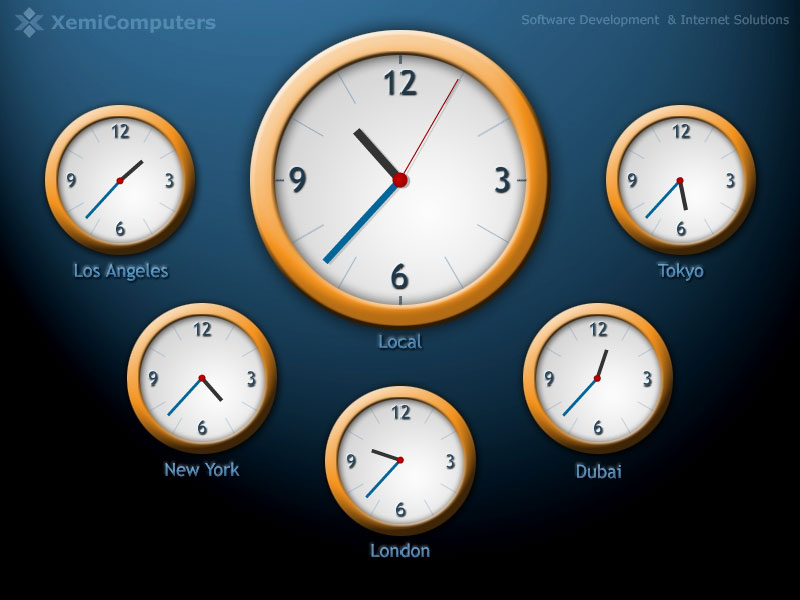 Included World Clock Screen Saver Shows Your Puter S System Time