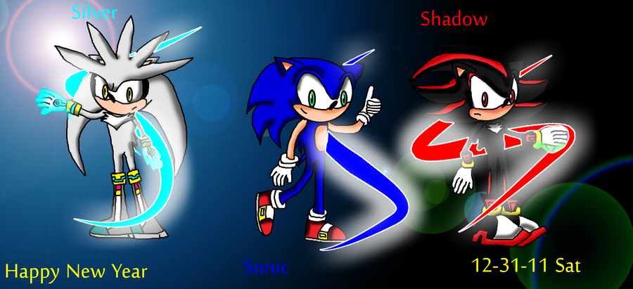 SonicSilver and Shadow Wallpaper 12 31 11 by MegaBlazethecat on