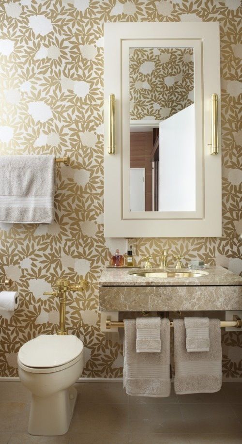 Powder Room Wallpaper Design Ideas Pictures Remodel And Decor Bath