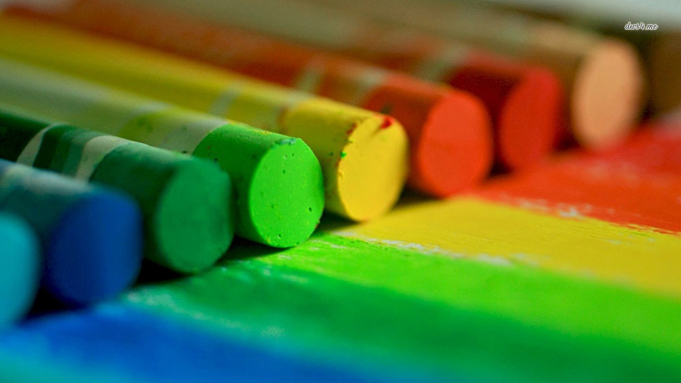 Crayon On Wallpaper