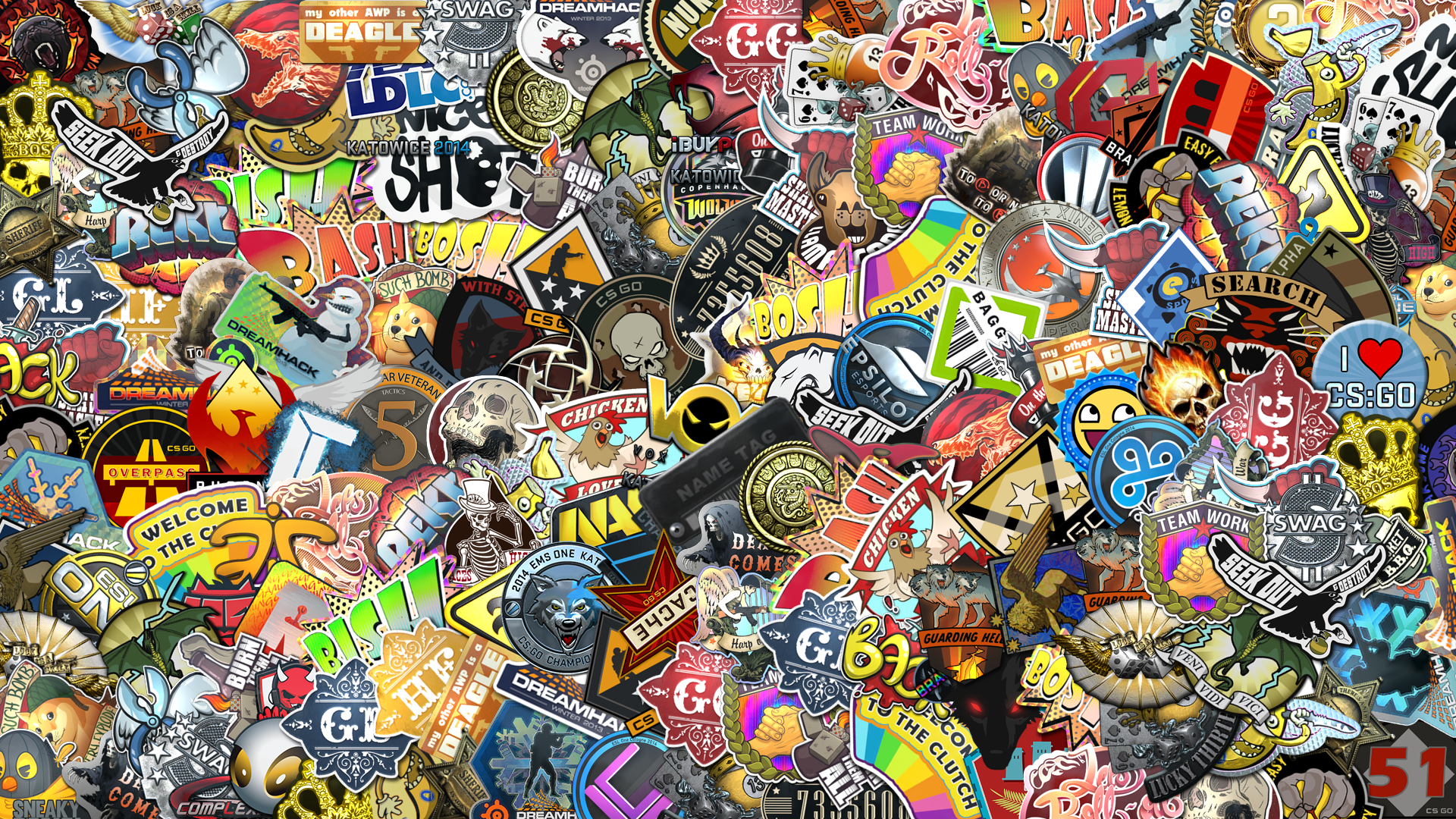 Man Made Sticker Bomb Wallpaper Cool Arts And Game