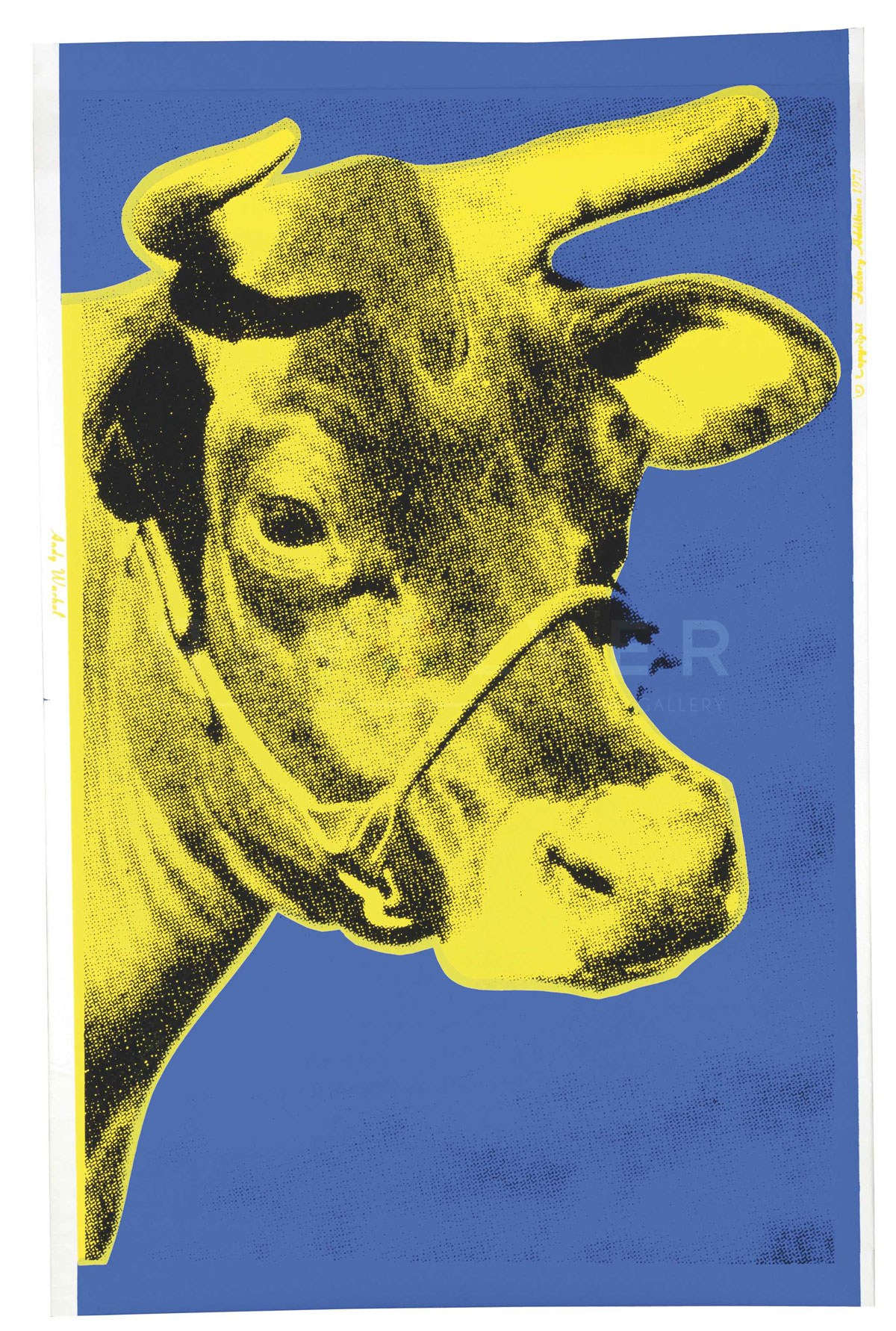 Cow Yellow Fs Ii12 Andy Warhol Cows Series