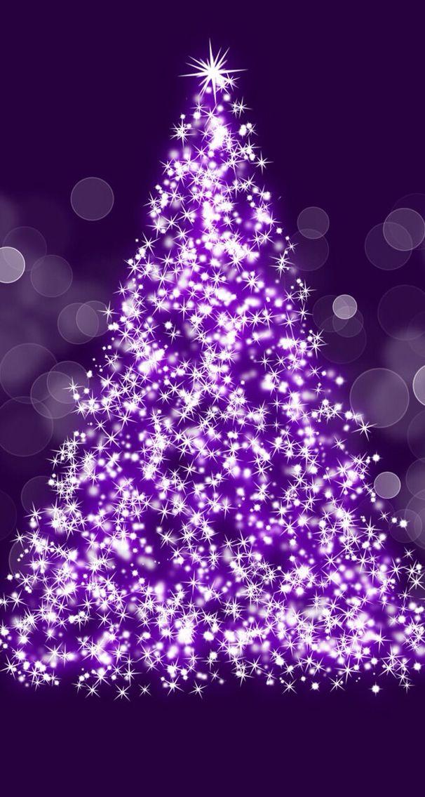 Wallpaper E Purple christmas tree Christmas tree wallpaper