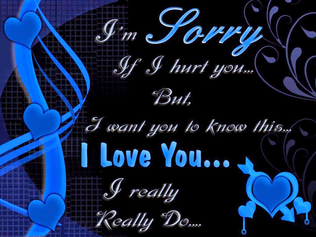 Sorry Saying Romantic Quote HD Wallpaper