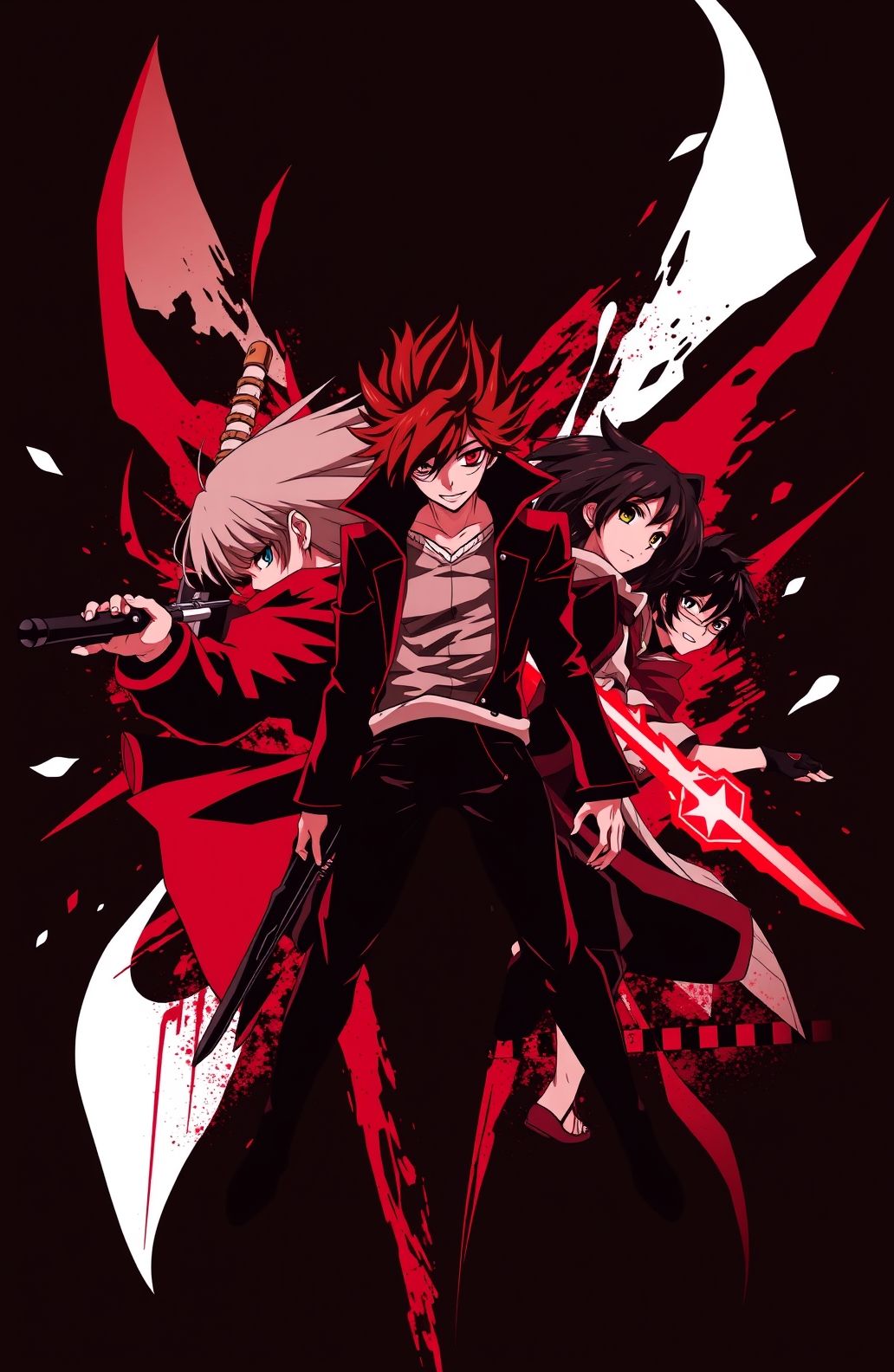 Red And Black Anime Wallpaper