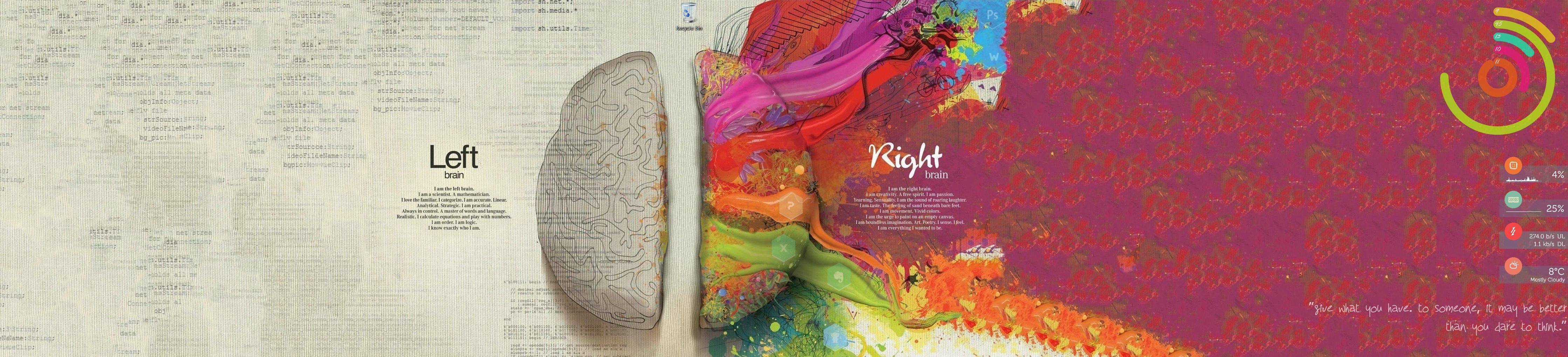 74 Left Brain Right Brain Wallpaper On Wallpapersafari