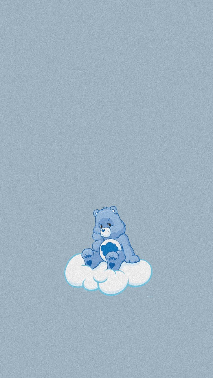 Care Bear Grumpy Wallpaper Baby Blue