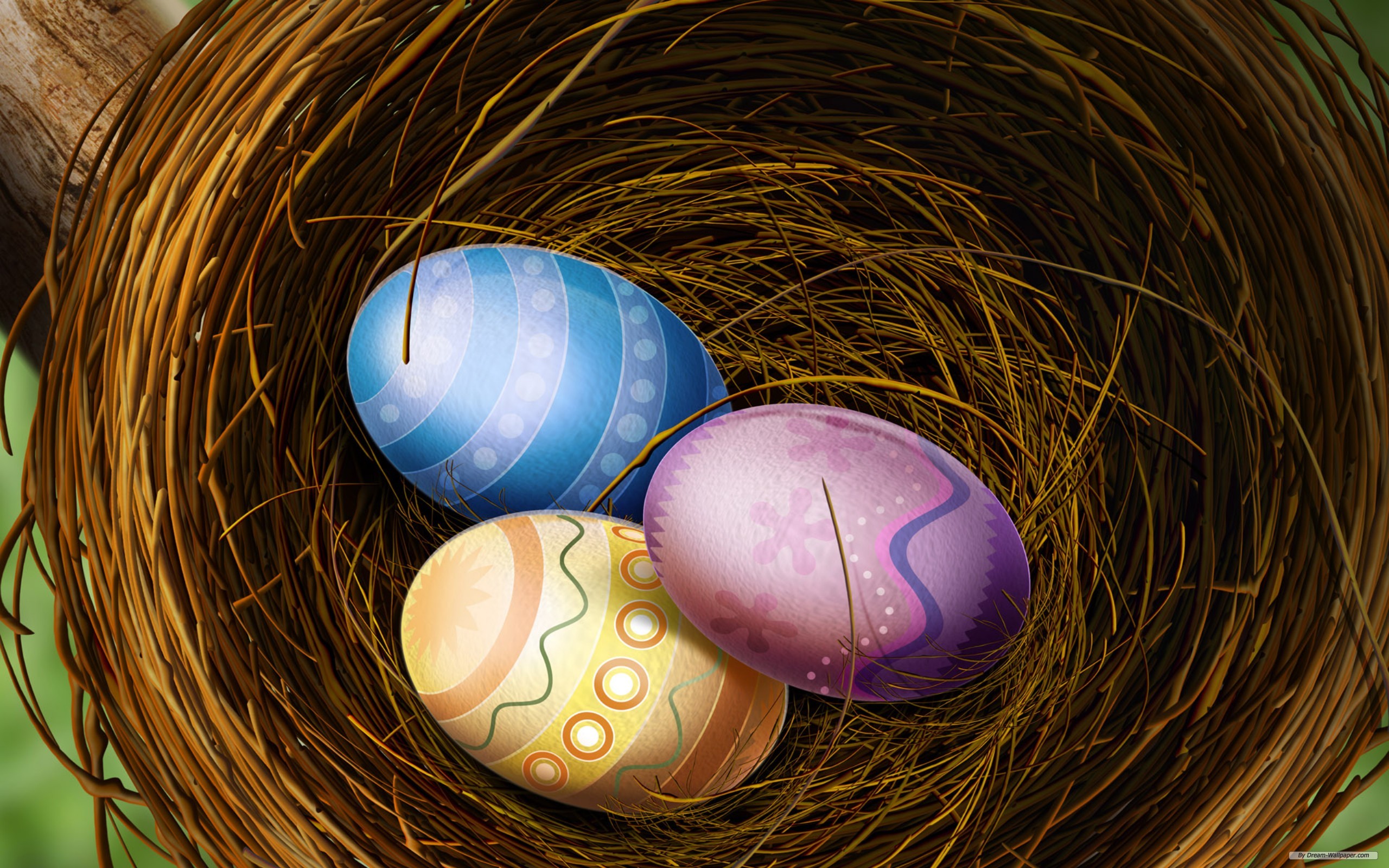 Easter Wallpaper Eggs HD Design